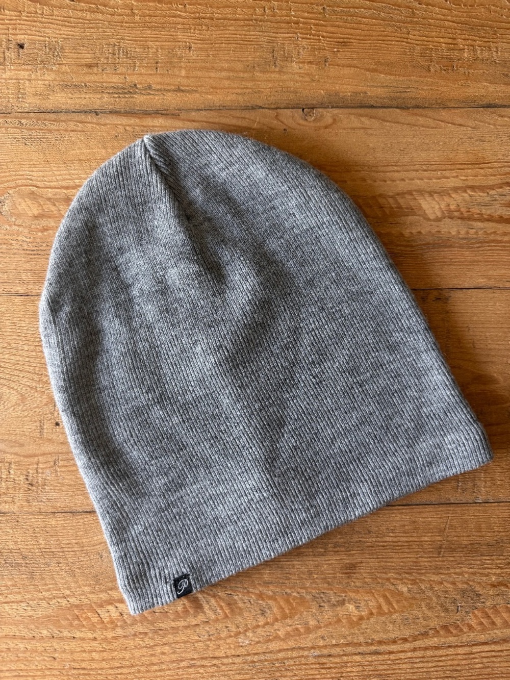 Plush Fleece Lined Gray Slouchy Beanie - Unisex